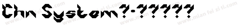 Chn System字字体转换